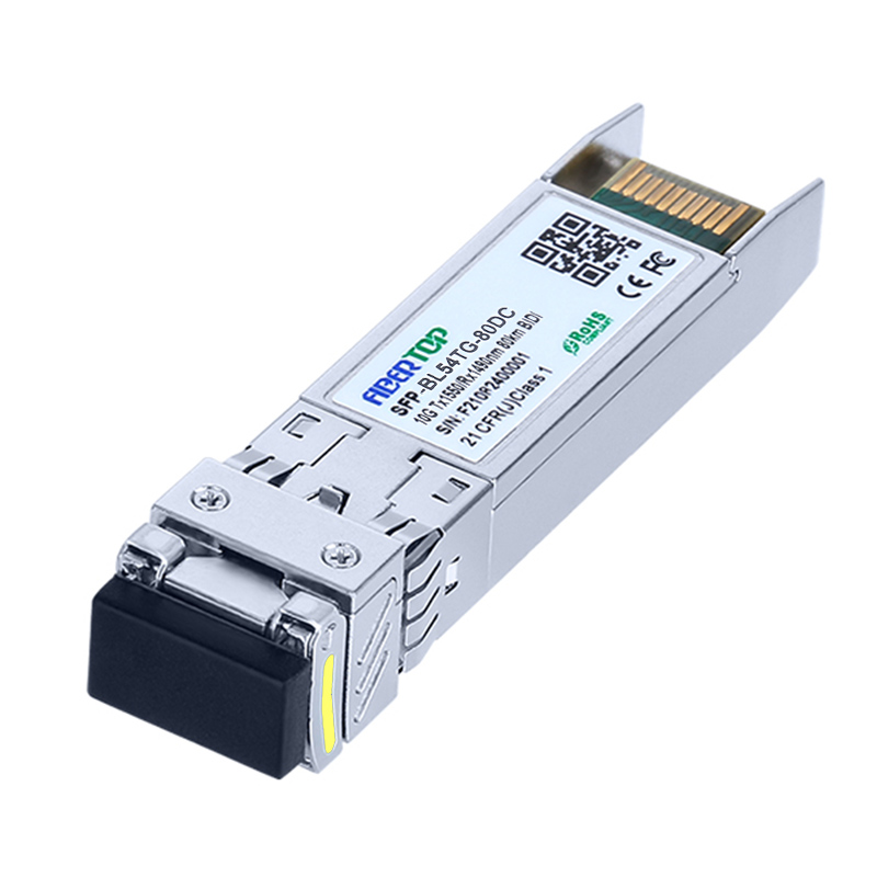 MikroTik  Compatible 10GBASE-BX80-D SFP+ 1550nm-TX/1490nm-RX 80km Transceiver